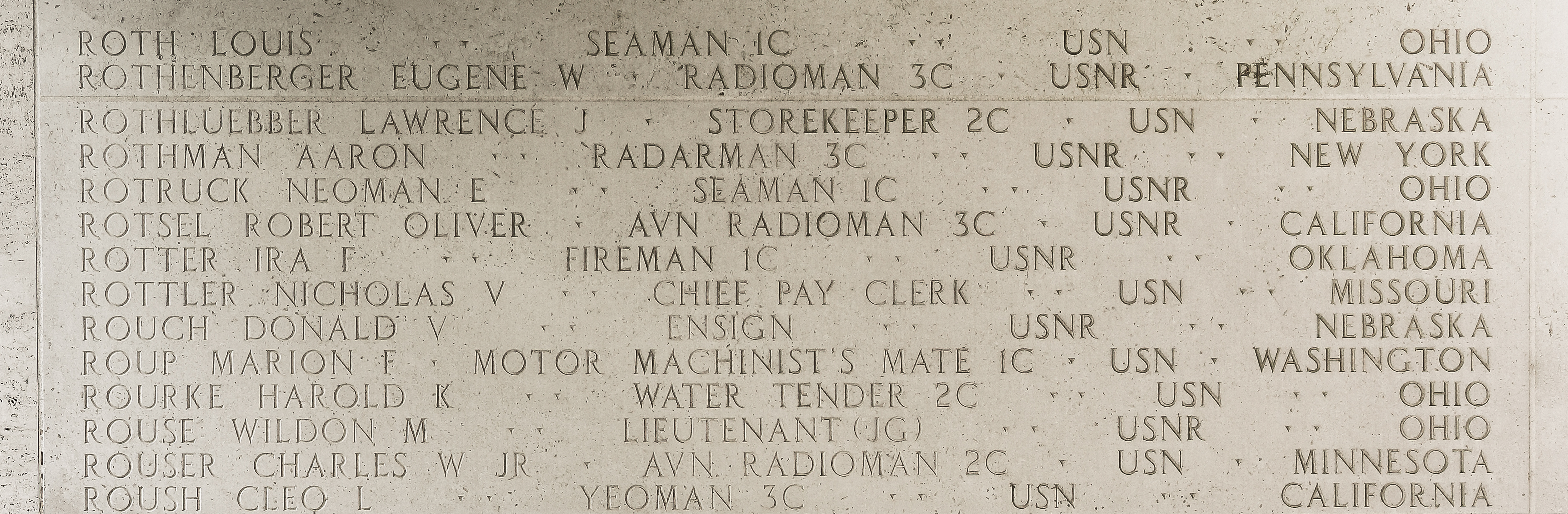 Aaron  Rothman, Radarman Third Class